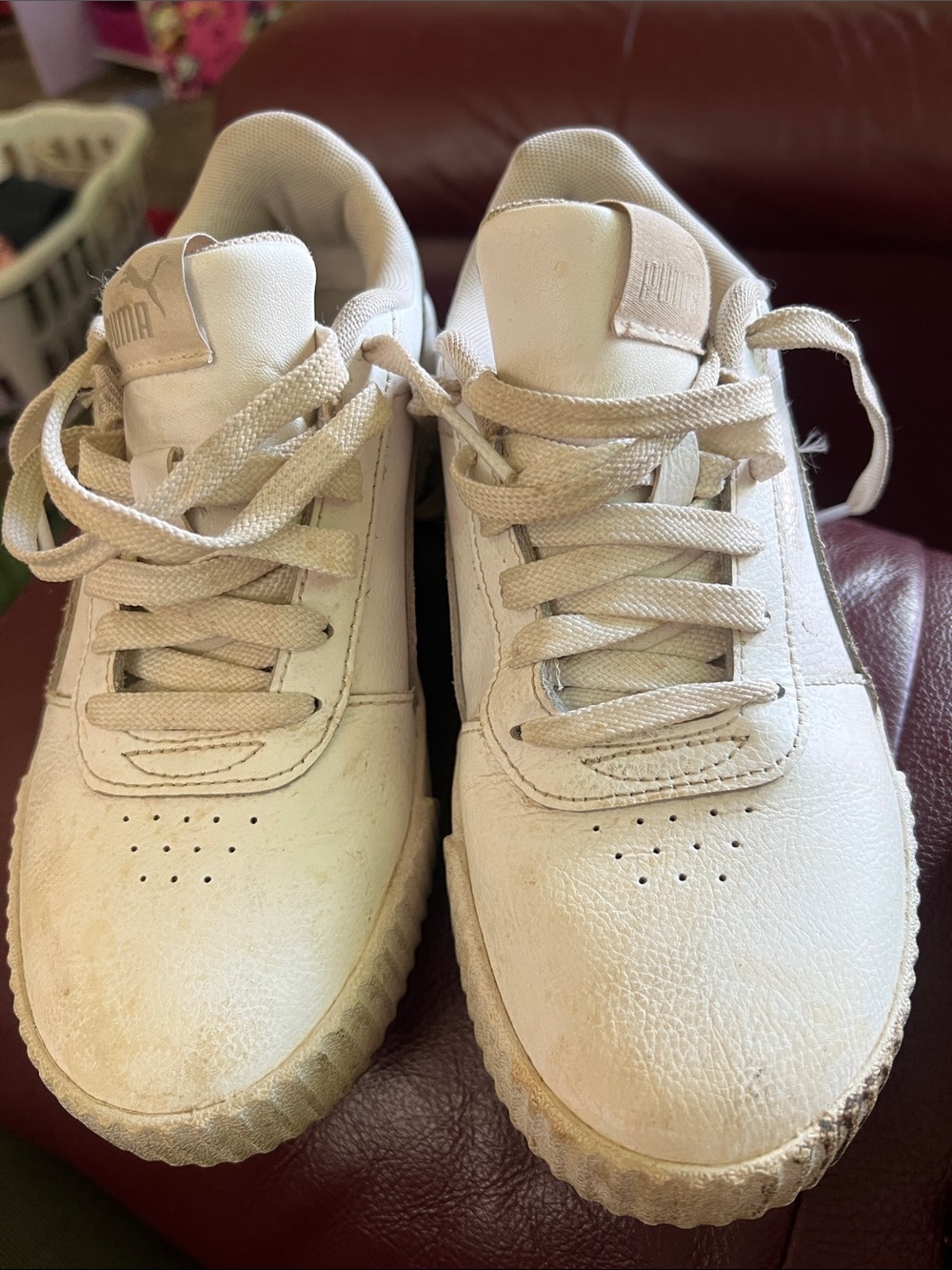Puma Leather Low-Top Sneakers